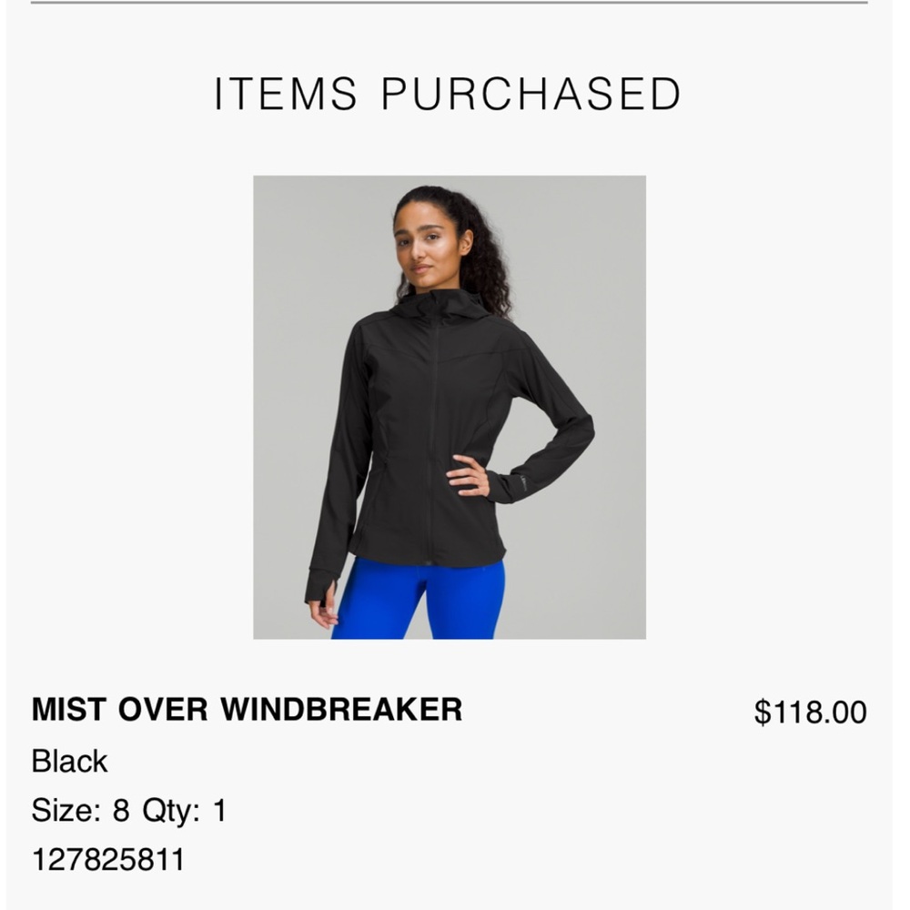 Lululemon Mist Over Windbreaker